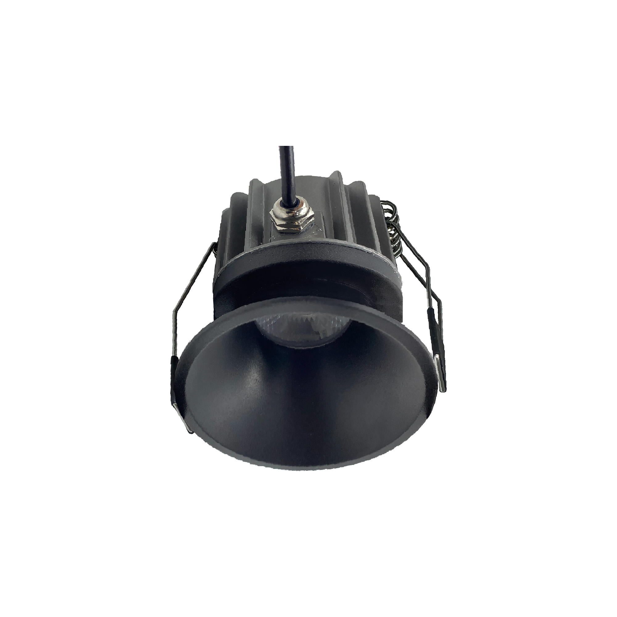M8765  Rombok Downlight 8W LED, Dimmable CCT LED, Cut Out: 55mm, 720lm, 36° Deg, IP65 DRIVER INC., Black